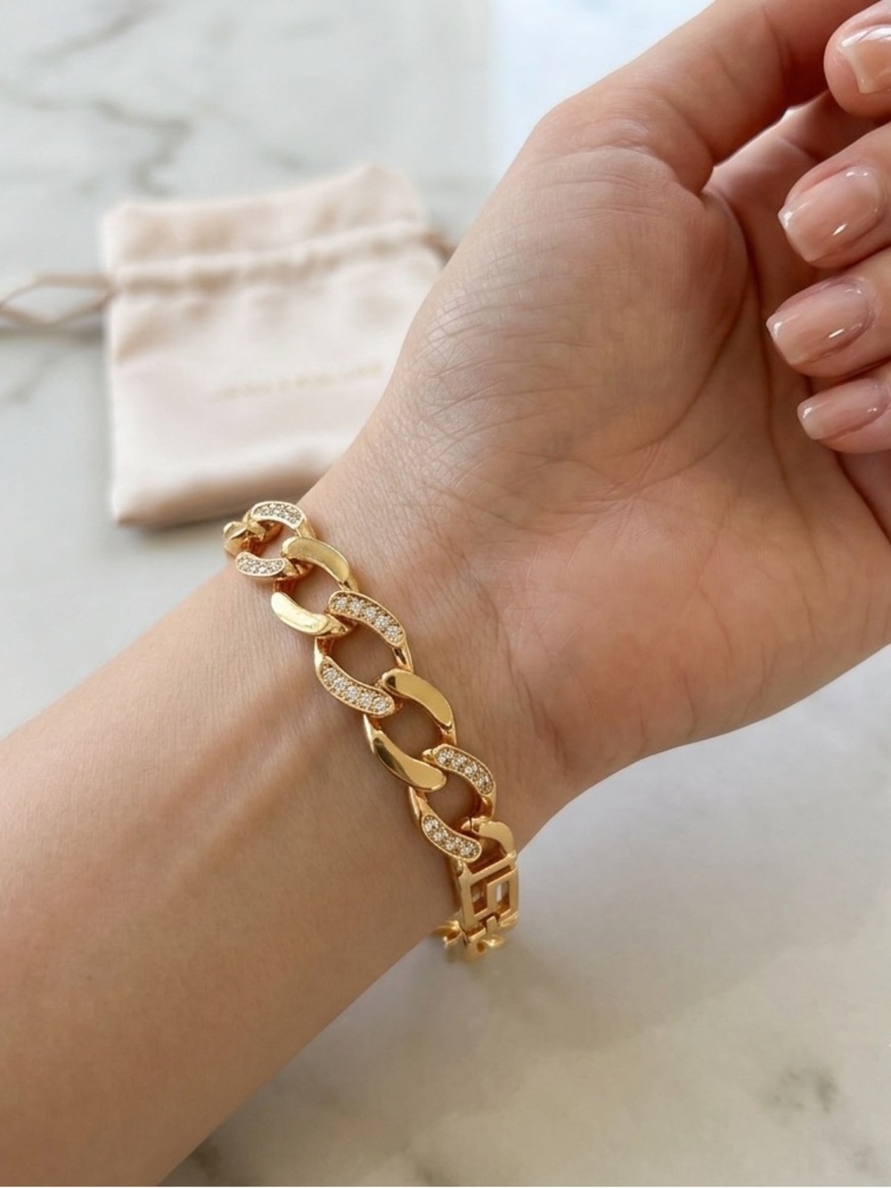 18k GP Link Bracelet